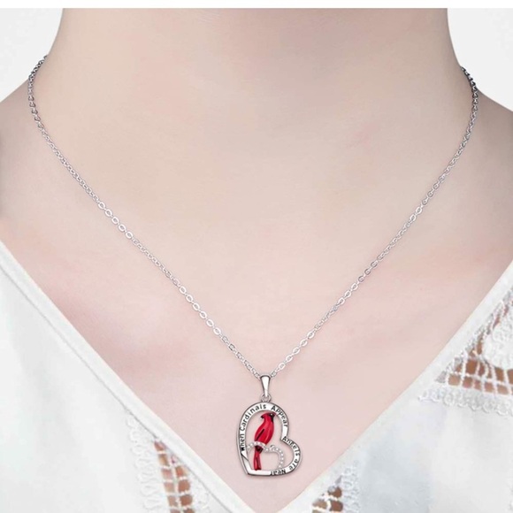 18k Angel Cardinal Diamond Necklace *LIMITED REMAINING* - Picture 6 of 8